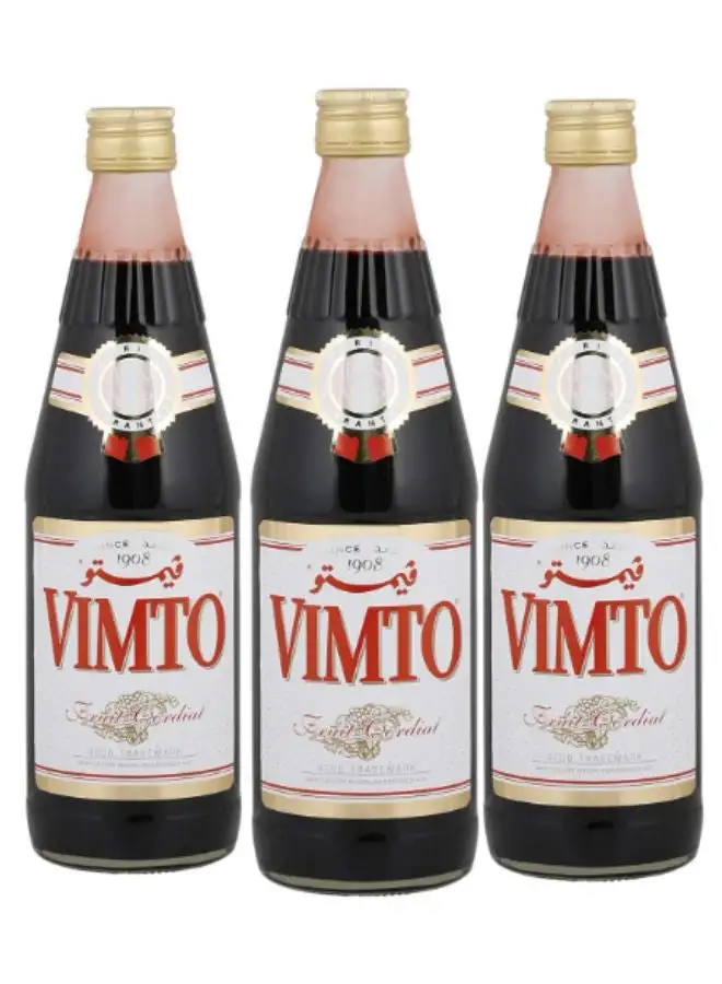 Vimto Fruit Cordial Syrup 710ml Pack of 3