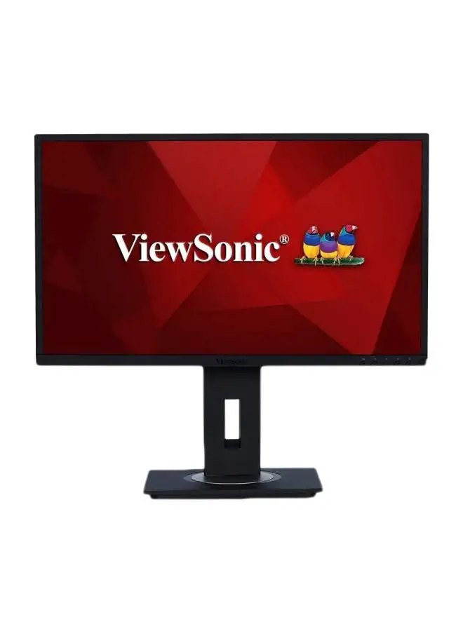 شاشة عرض الأعمال ViewSonic 24 المتقدمة VG2448، إطار ضيق، HDMI، مدخلات DisplayPort وVGA، تقنية SuperClear® IPS، مكبرات صوت داخلية، حامل قابل للتعديل (دوار، إمالة، محوري) أسود