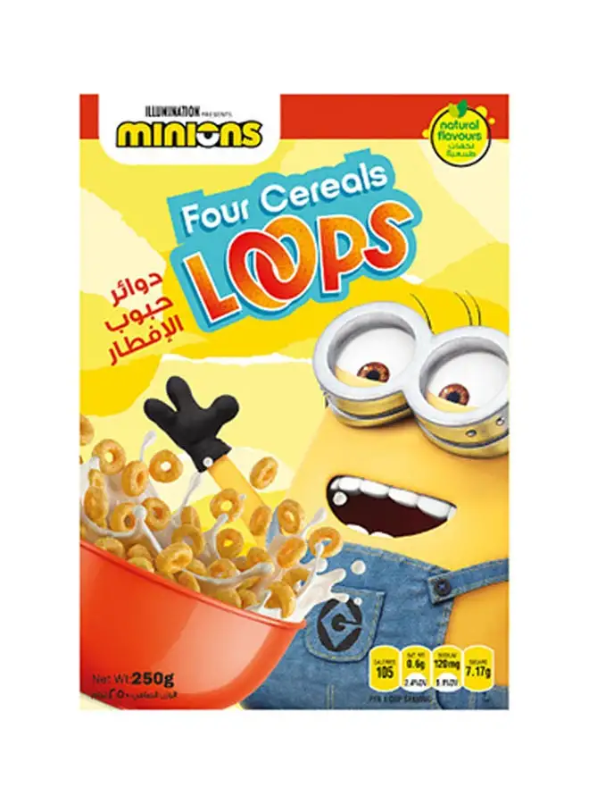 Minions Four Cereals Loops Vanilla And Caramel