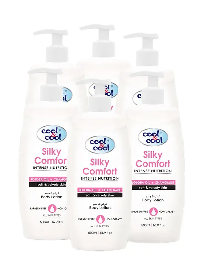 cool & cool Pack Of 6 Body Lotion Silky Comfort