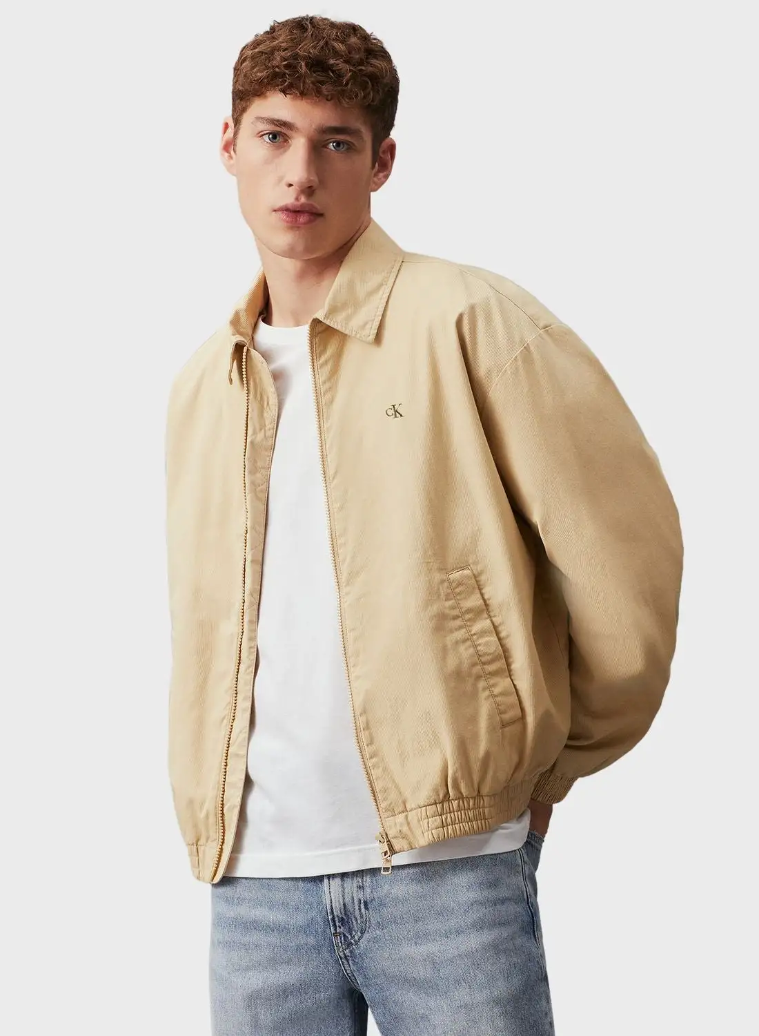 Calvin Klein Jeans Zip Through Harrington Jacket