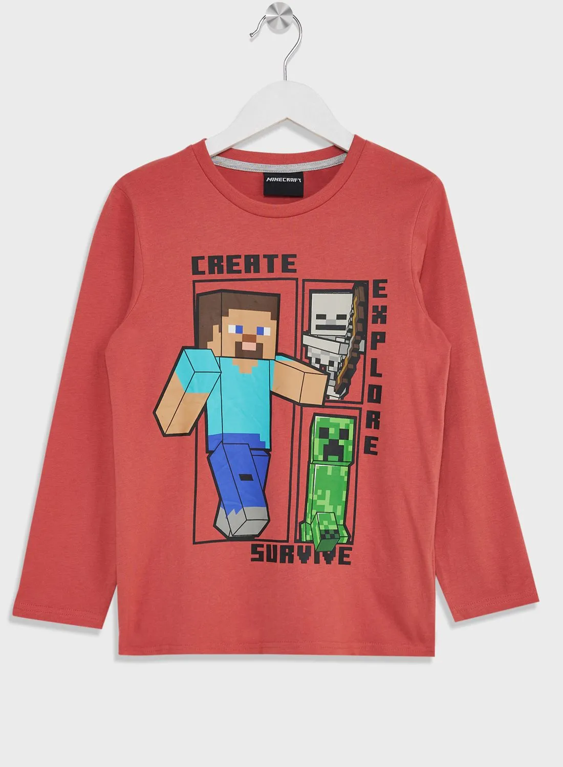 MINECRAFT Minecraft Boys Printed Long Sleeve T-Shirt