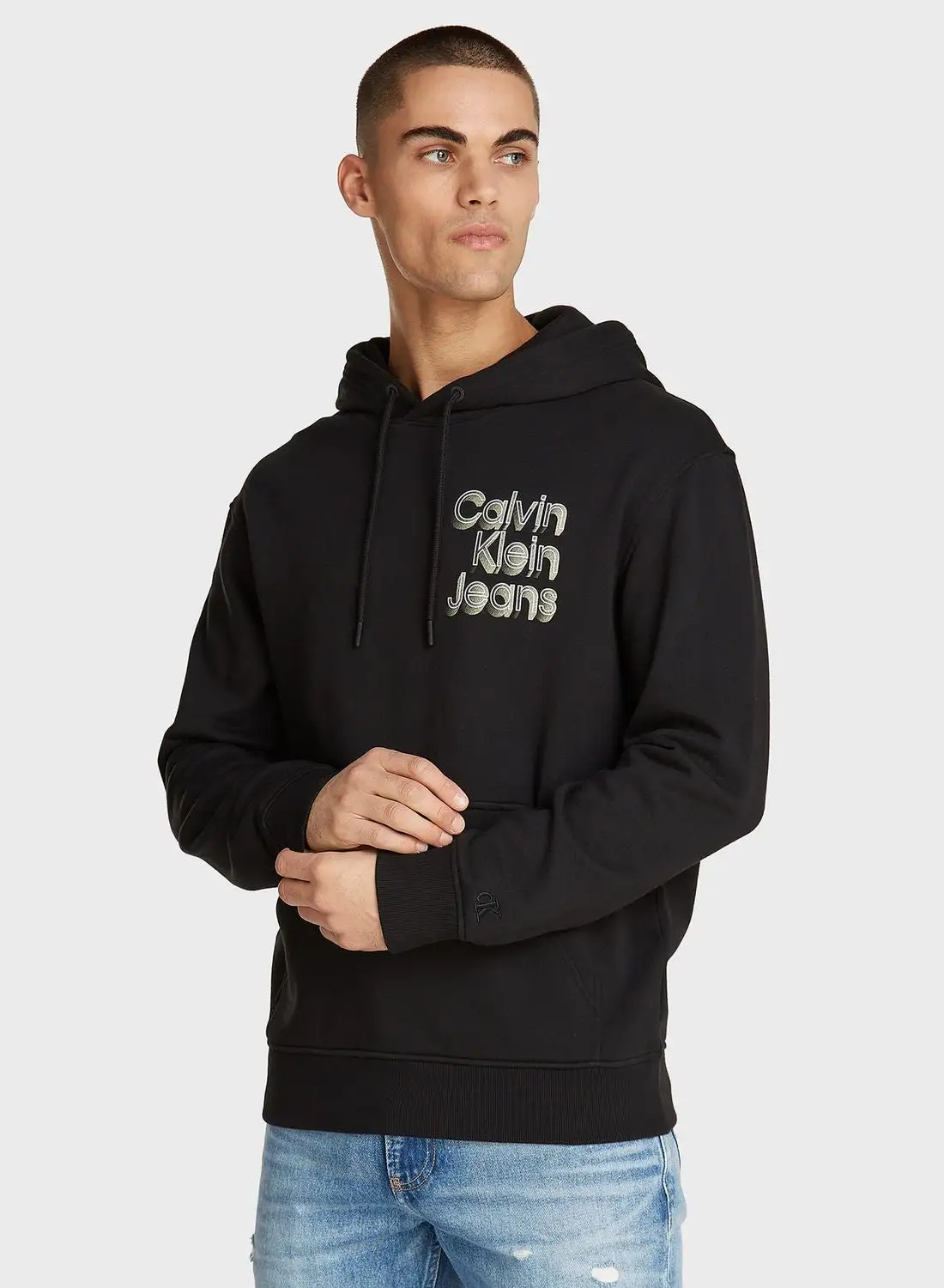 Calvin Klein Jeans Stacked Euphoric Logo Hoodie