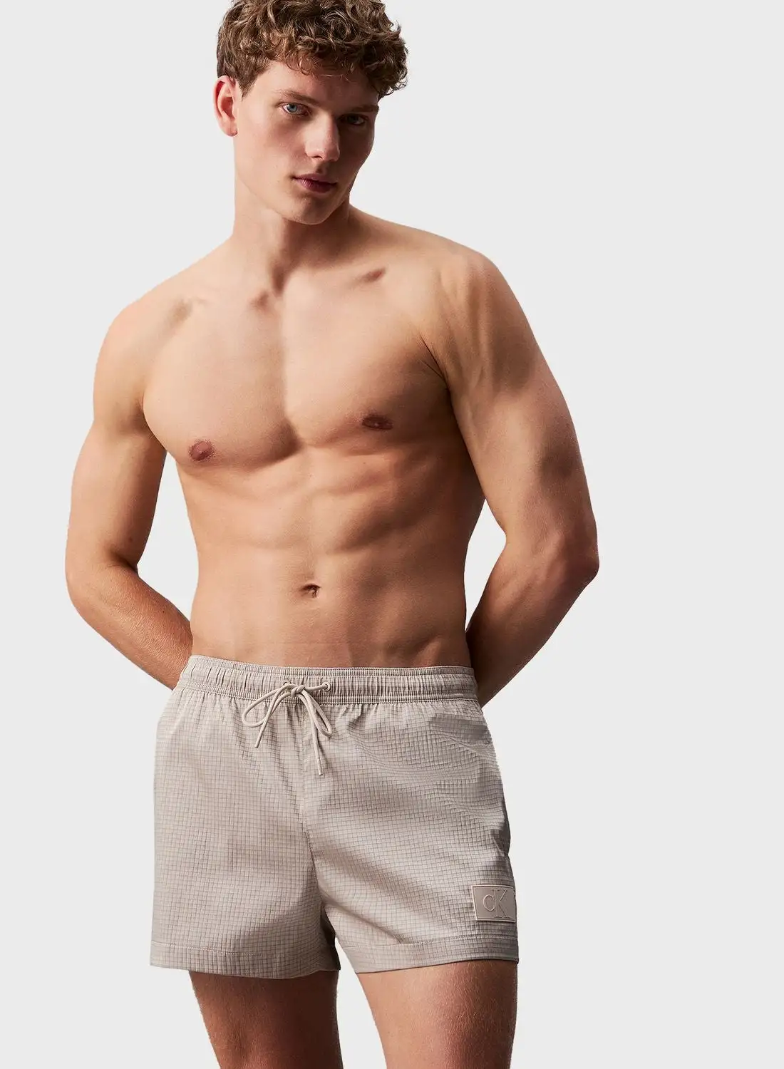 CALVIN KLEIN Short Drawstring Swim Shorts