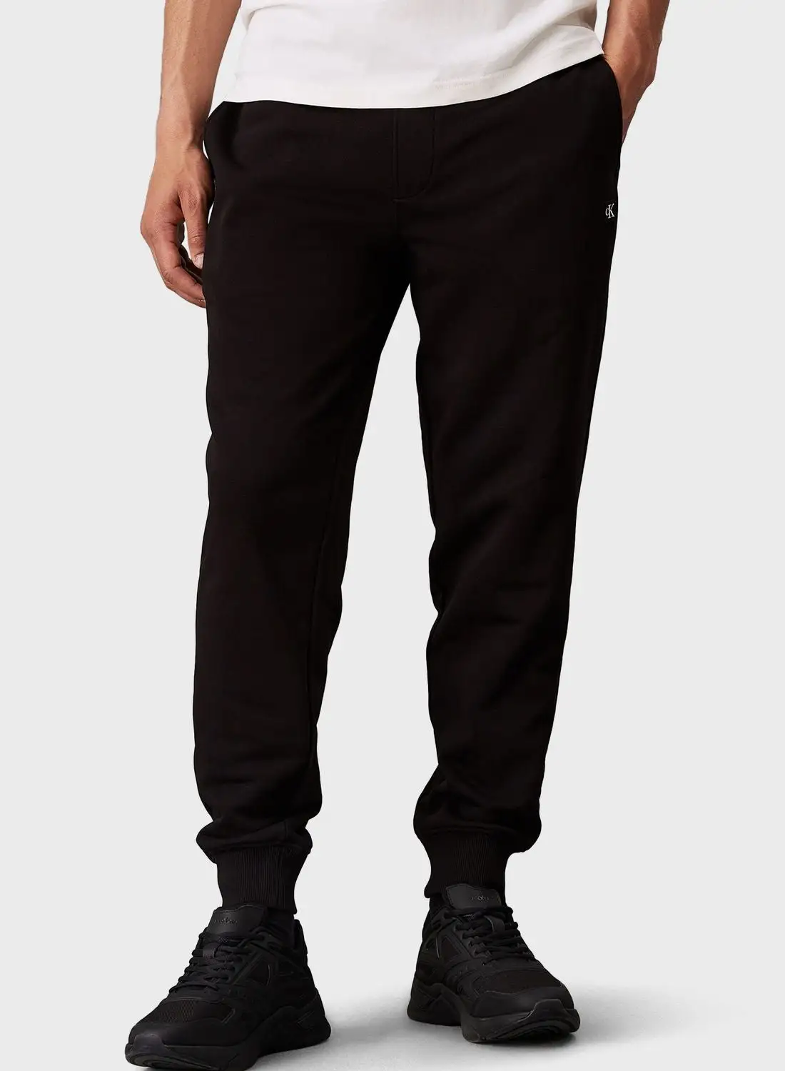 Calvin Klein Jeans Embroidered Cuffed Sweatpants