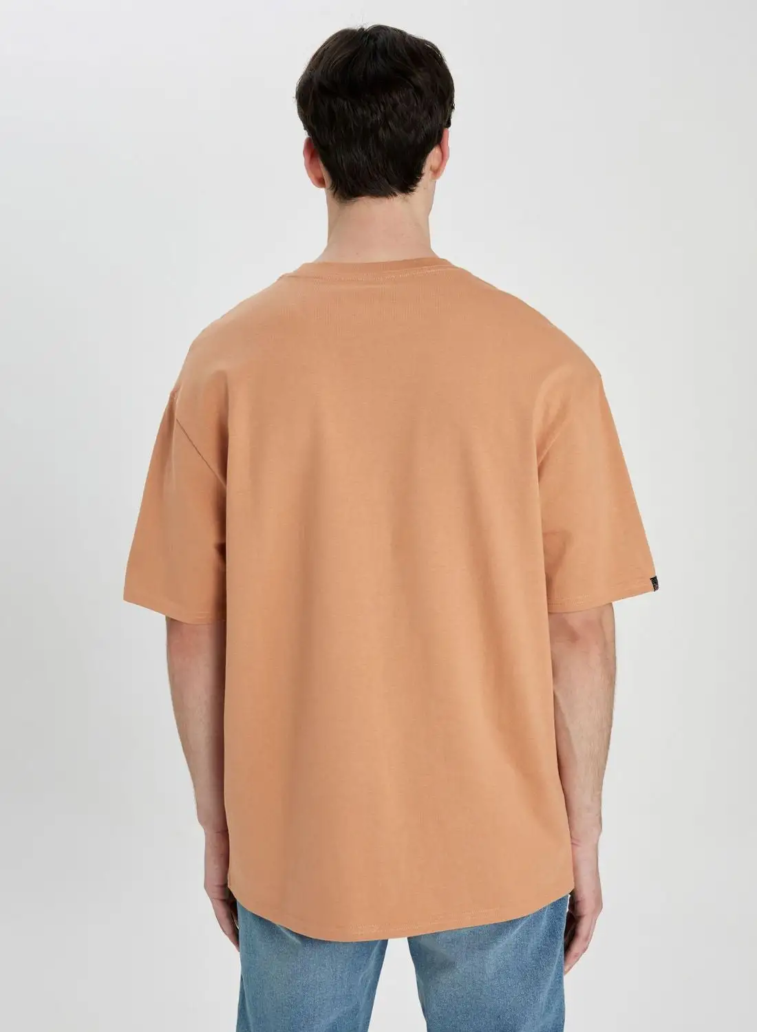 DeFacto Comfort Fit Crew Neck Printed T-Shirt