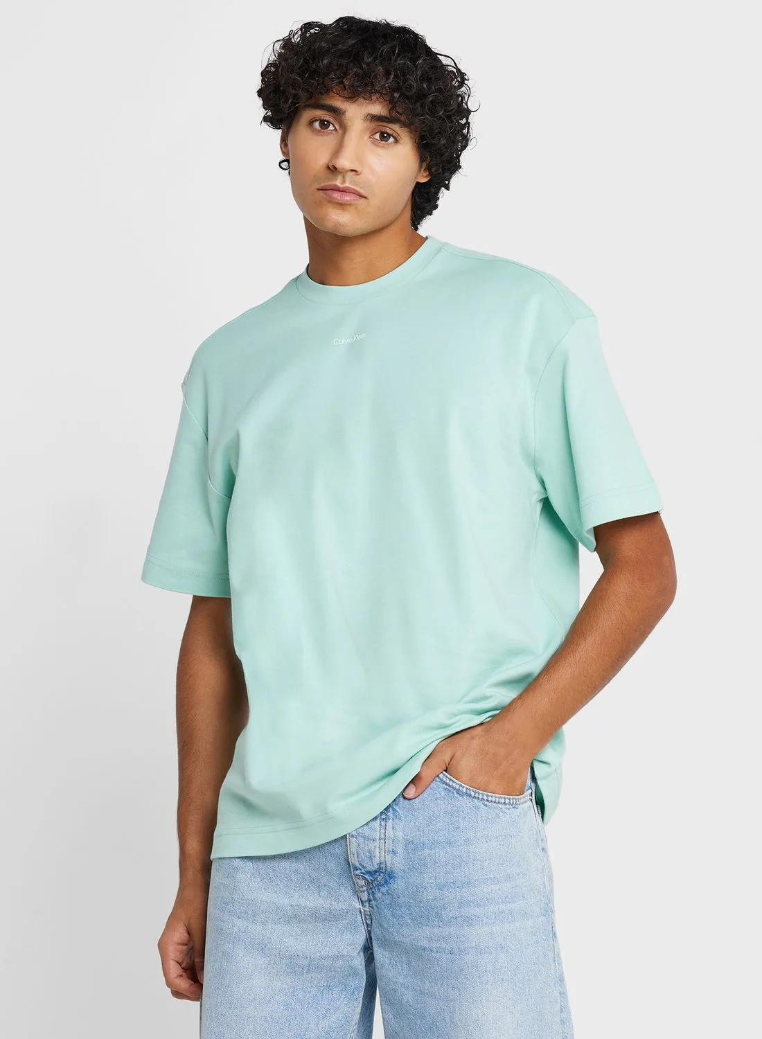 CALVIN KLEIN Logo Crew Neck T-Shirt