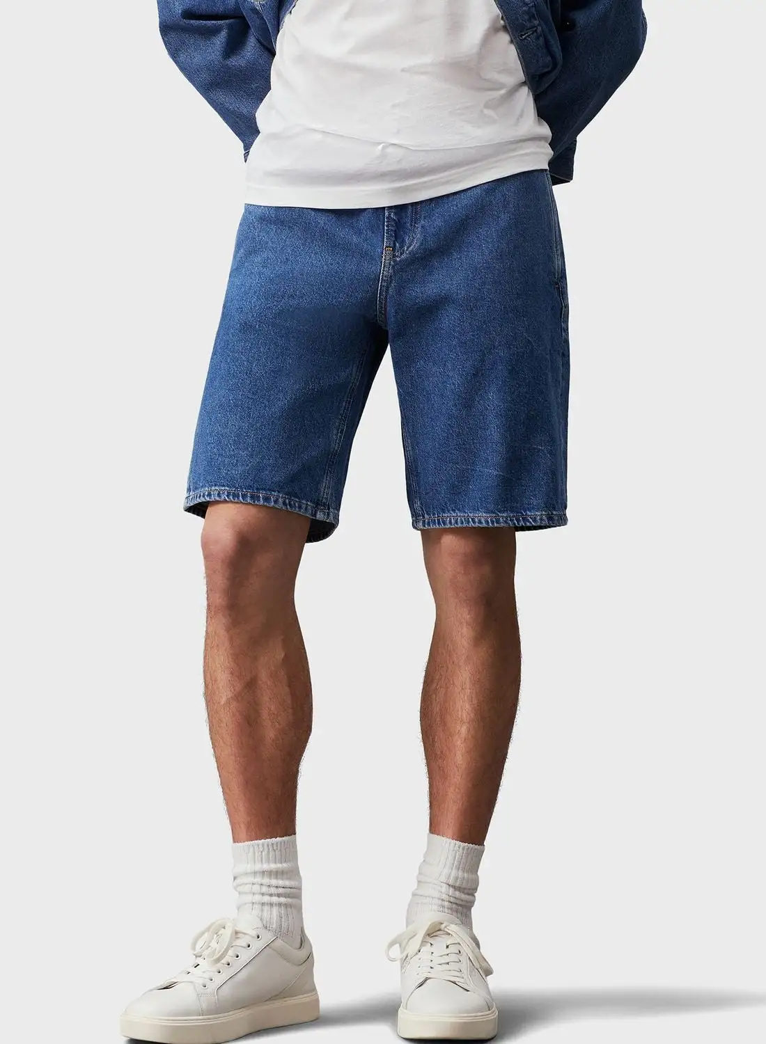 Calvin Klein Jeans Light Wash Denim Shorts