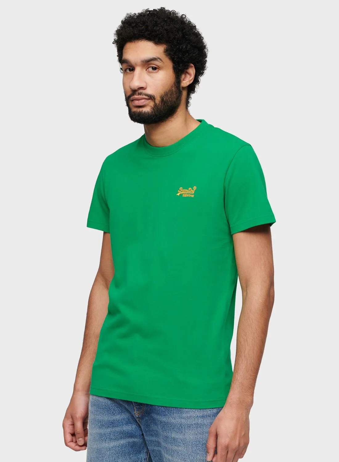 Superdry Logo Embroidered Crew Neck T-Shirt