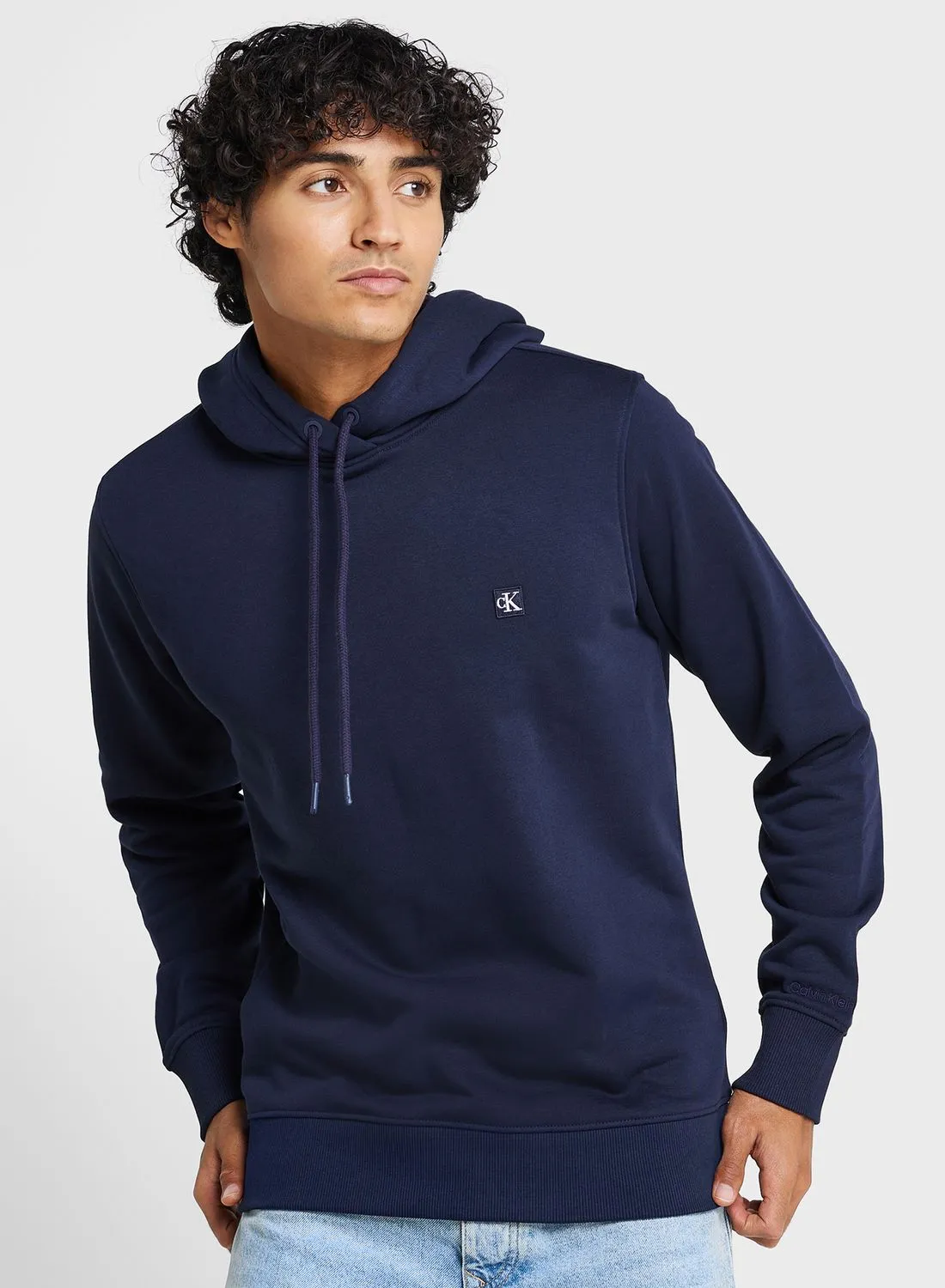 Calvin Klein Jeans Embroidered Badge Hoodie