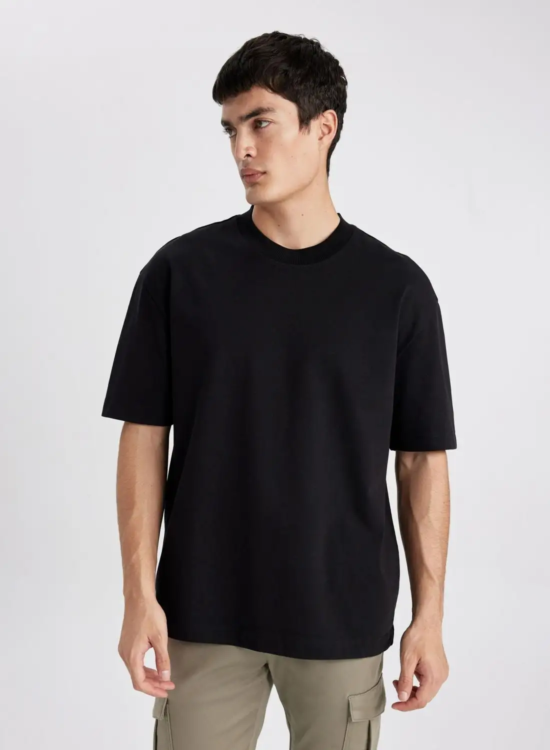 DeFacto Oversize Fit Crew Neck T-Shirt