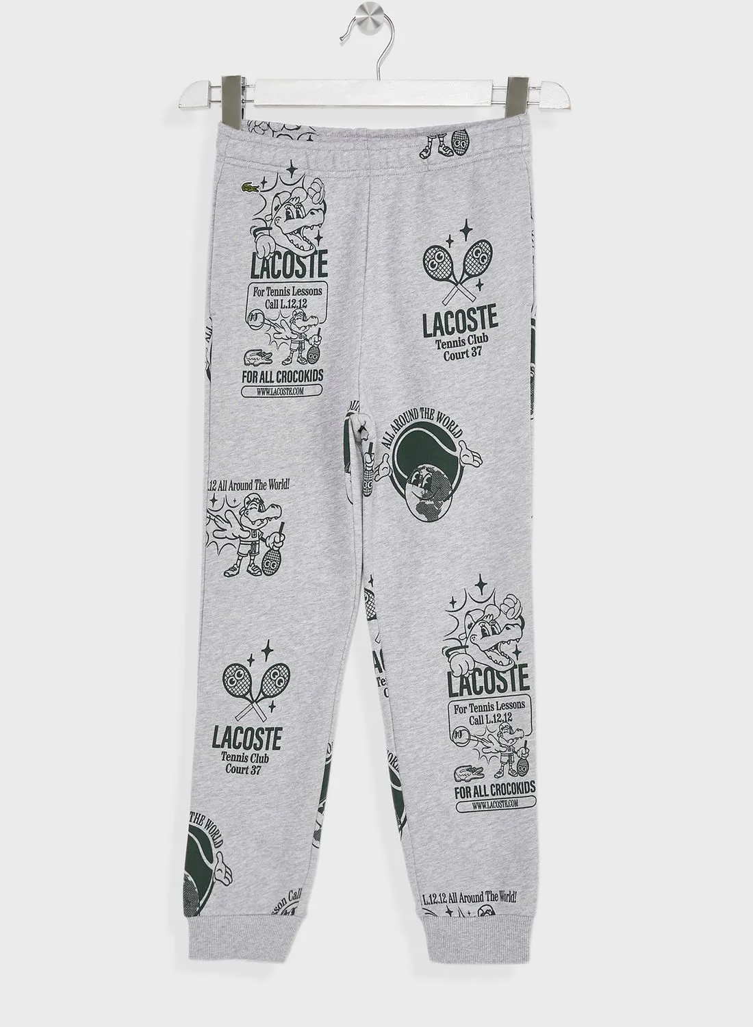 LACOSTE Kids Printed Sweatpants