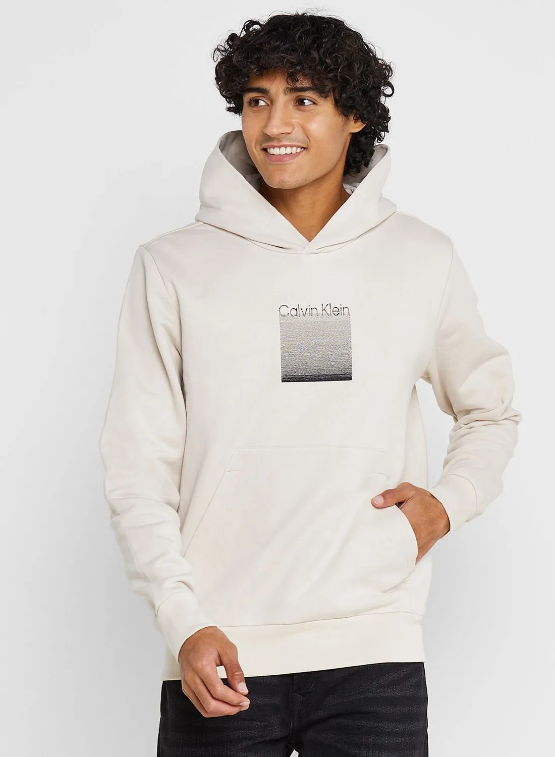 CALVIN KLEIN Embroidered Logo Hoodie