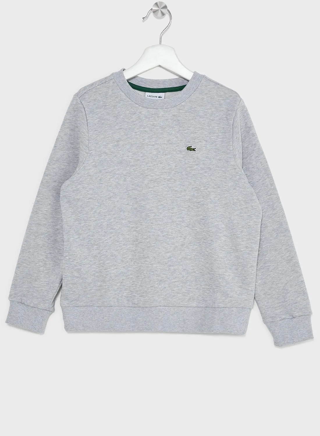 LACOSTE Kids Logo Crew Neck Sweatshirt