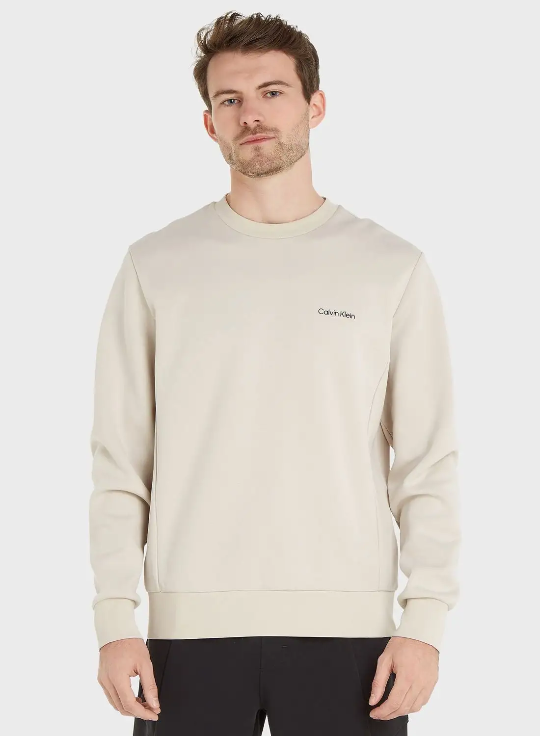 CALVIN KLEIN Logo Crew Neck Sweatshirt