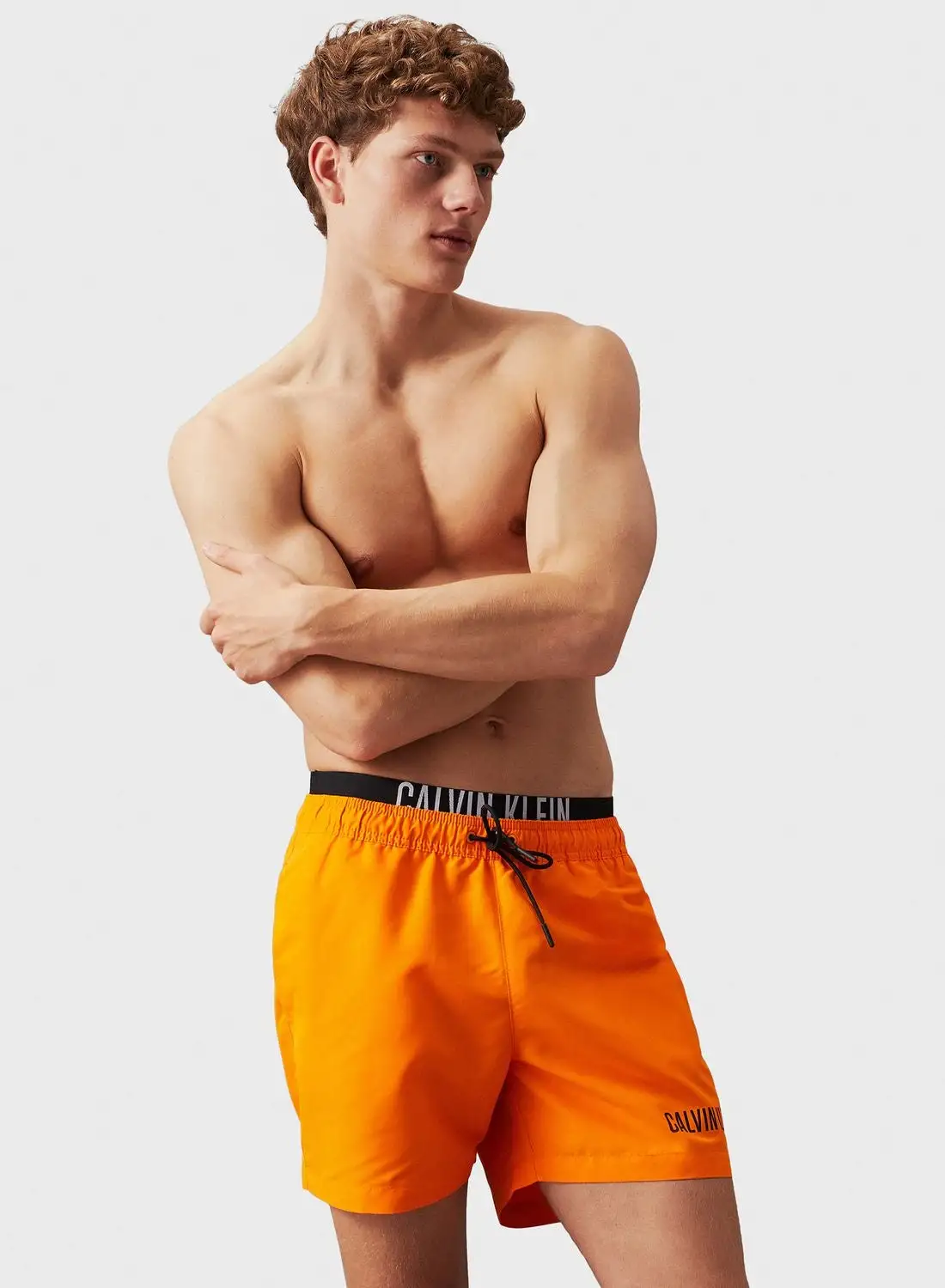 CALVIN KLEIN Medium Double Waist Band Swim Shorts