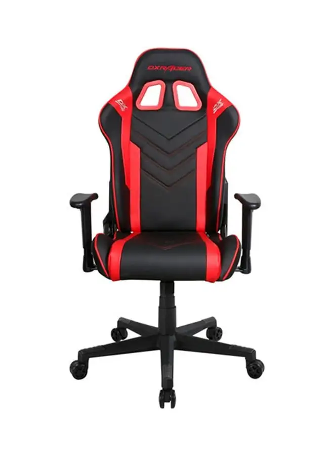 DXRacer DXRacer Prince Series Gaming Chair, Premium PVC Leather Racing Style Office Computer Seat Recliner with Ergonomic Headrest and Lumbar Support, Standard, Black/Red