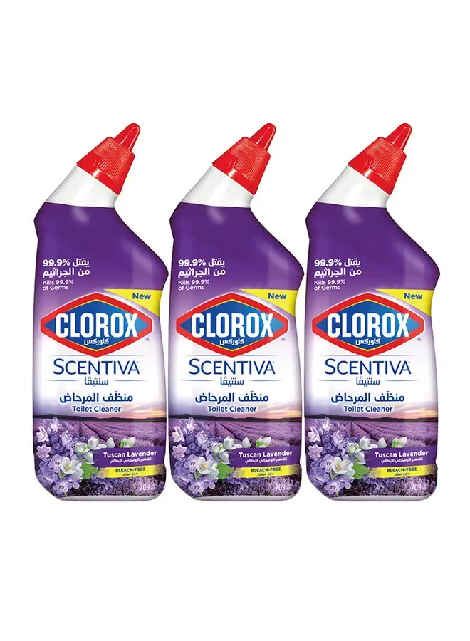 Clorox Toilet Cleaner Lavender Scent Pack Of 3