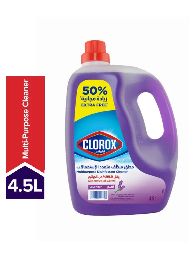 Clorox Multipurpose Lavender Scented Disinfectant Cleaner Purple 4.5Liters