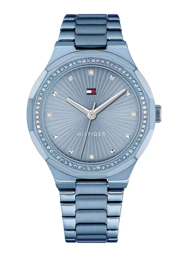 TOMMY HILFIGER Women's Analog Round Shape Stainless Steel Wrist Watch 1782724 - 36 Mm