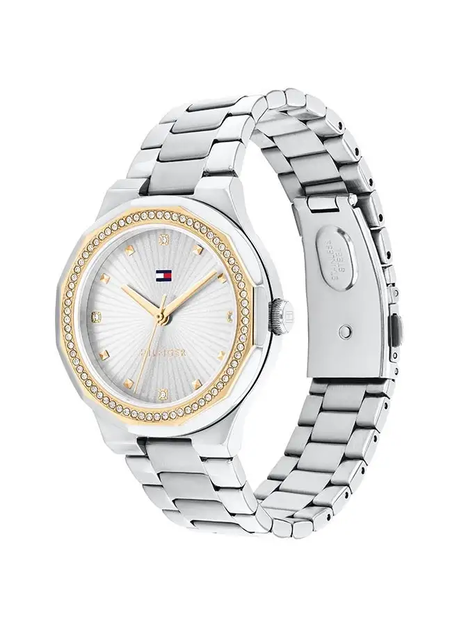 TOMMY HILFIGER Women's Analog Round Shape Stainless Steel Wrist Watch 1782723 - 36 Mm