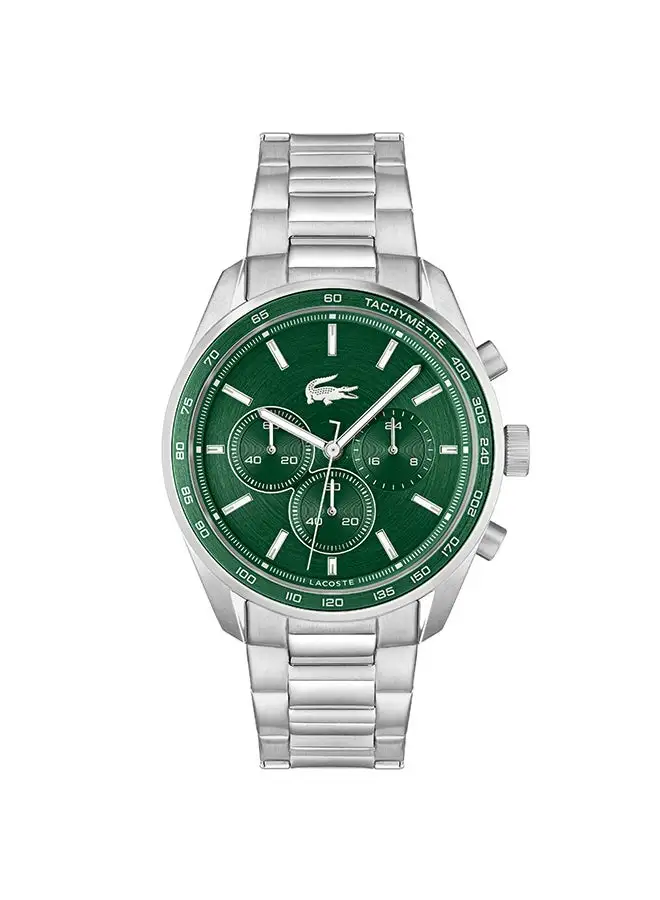 LACOSTE Men's Chronograph Round Shape Stainless Steel Wrist Watch 2011346 - 42 Mm