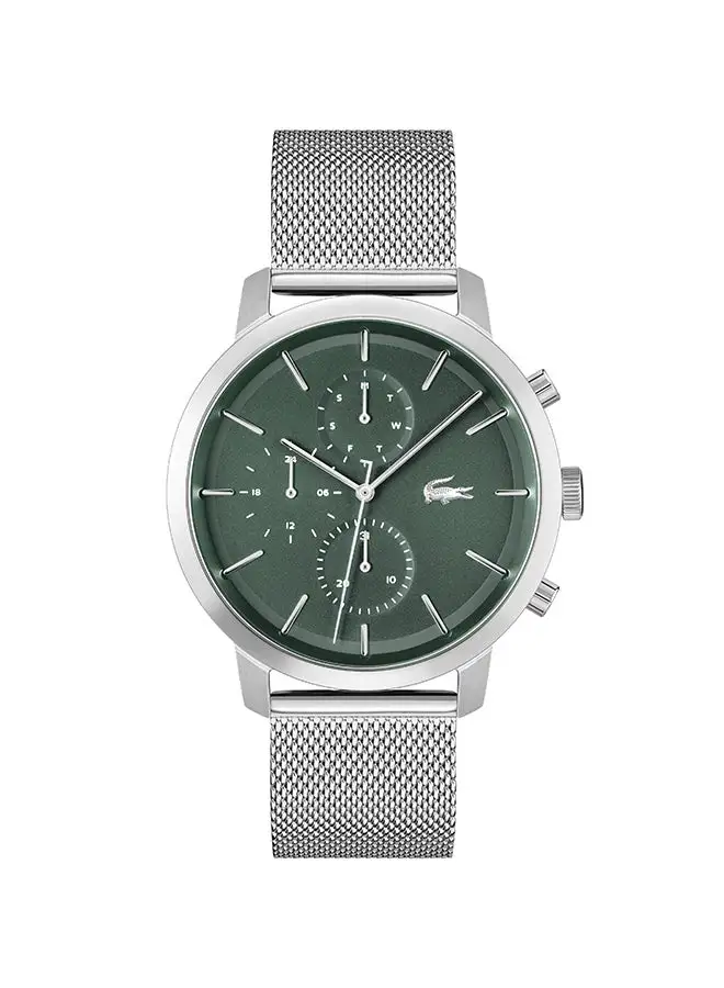 LACOSTE Men's Analog Round Shape Stainless Steel Wrist Watch 2011338 - 44 Mm