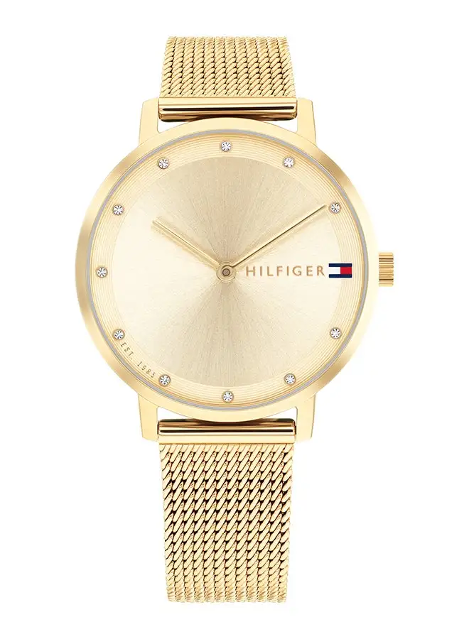 TOMMY HILFIGER Women's Analog Round Shape Stainless Steel Wrist Watch 1782728 - 35 Mm