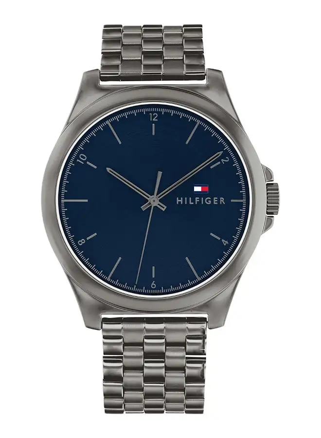 TOMMY HILFIGER Men's Analog Round Shape Stainless Steel Wrist Watch 1710614 - 42 Mm