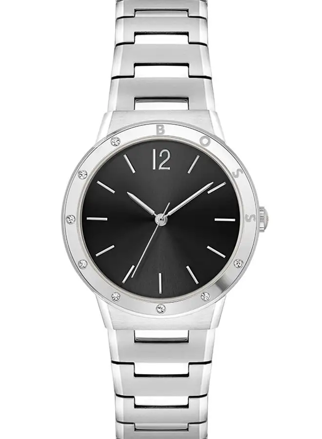 HUGO BOSS Women's Analog Round Shape Stainless Steel Wrist Watch 1502647 - 34 Mm