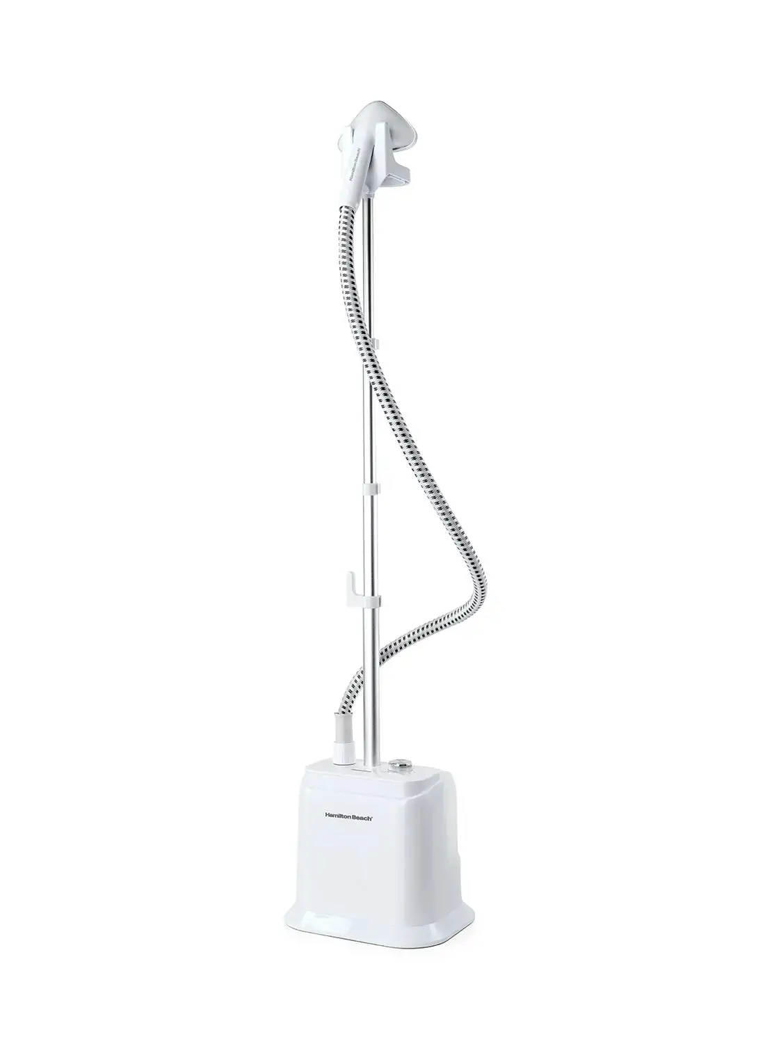 Hamilton Beach Garment Steamer with Fabric Brush, 38g/min Steam Flow, 4 Steam Modes, Stainless Steel Soleplate 45 mins Steam without Breaks, 2 Way Clothes Rail, 2 yrs warranty4 ST 1700 ml 1700 W FC7000-ME White