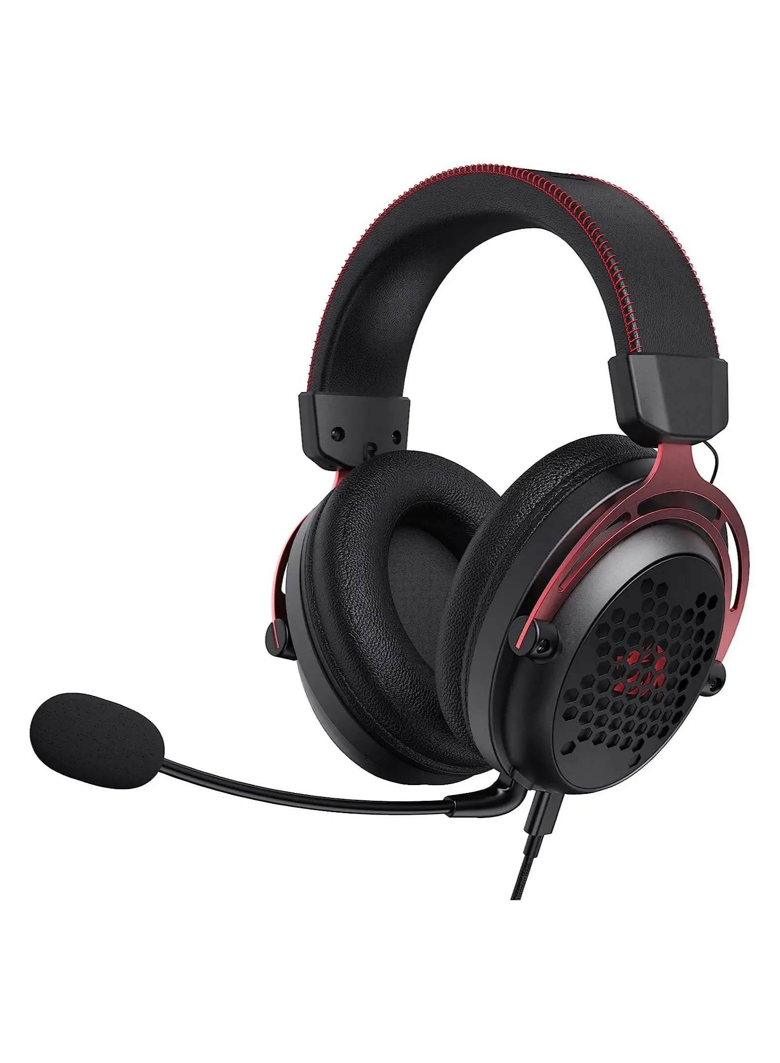 REDRAGON Diomedes Wired Gaming Headset H386 - 7.1 Surround Sound - 53MM Drivers - Detachable Microphone - Multi Platforms Headphone - USB/AUX 3.5mm Compatible with PC, PS4/3 & Xbox One/Series X, NS