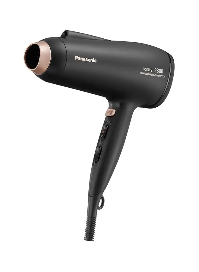 Panasonic Ionic Hair Dryer With Powerful Airflow, 6 Airflow Settings, Professional Heat Protection, Concentrator Nozzle And Diffuser Eh-Ne86-K685 2300W Black