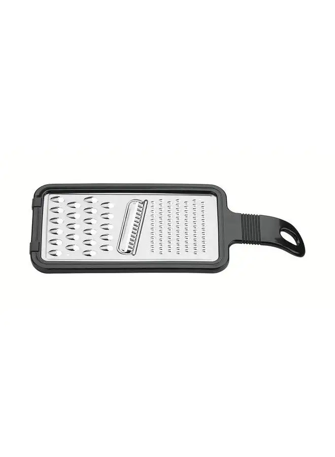 TRAMONTINA Utilita Universal Grater with Stainless Steel Blade and ABS Handle with Black Rubber Holder