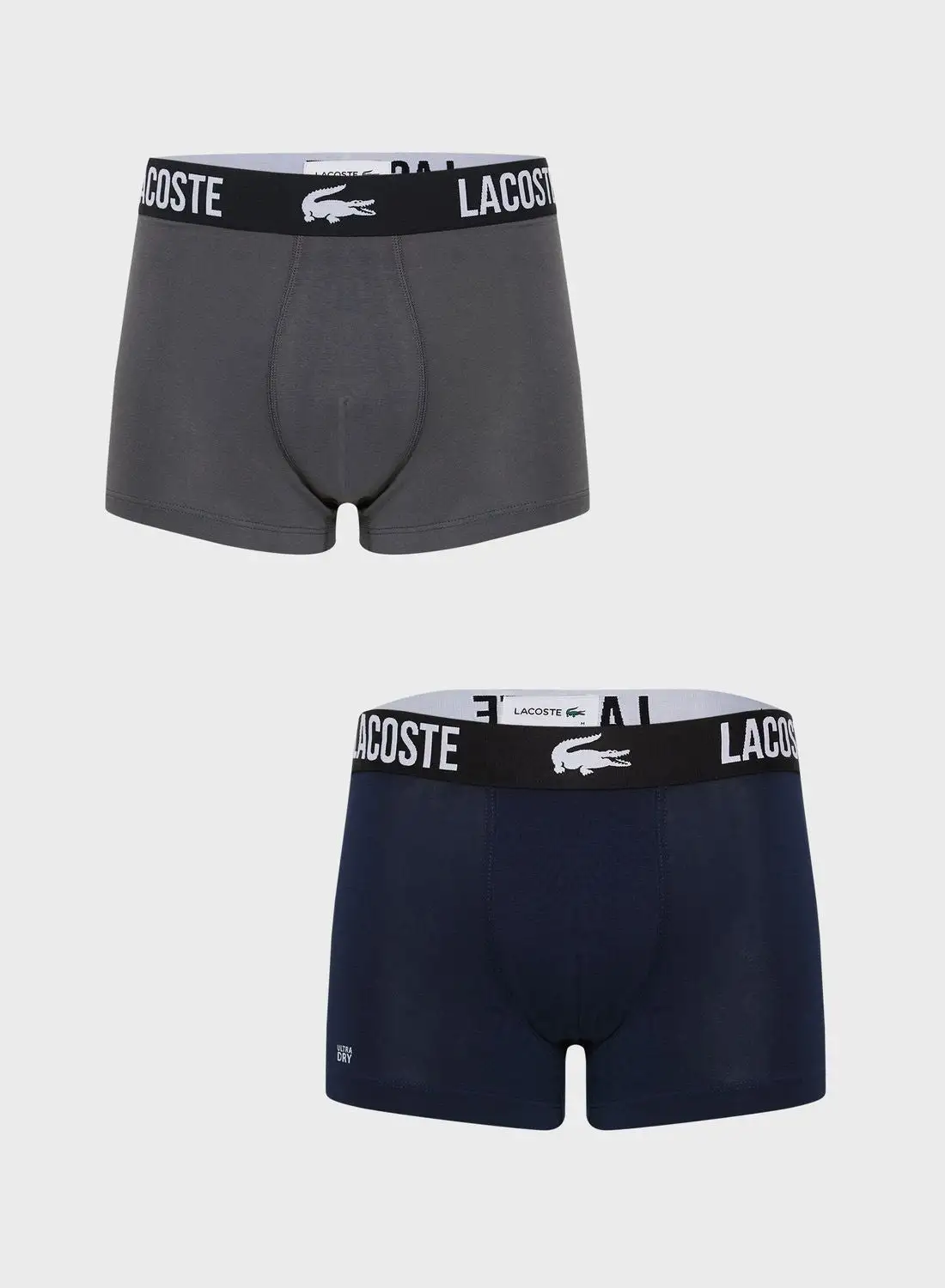 LACOSTE 3 Pack Logo Band Trunks