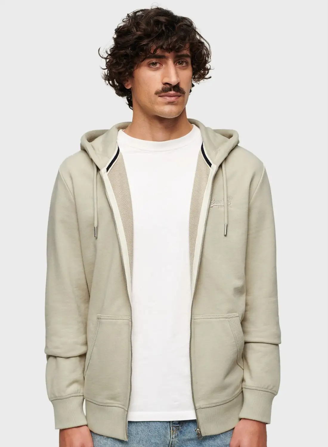 Superdry Logo Zip Through Hoodie