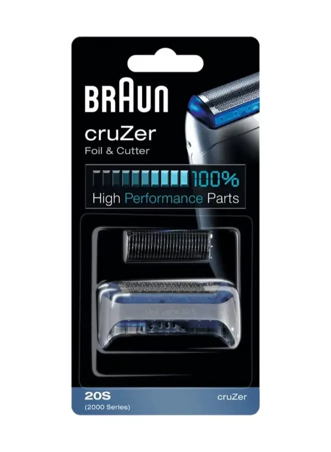 BRAUN Cruzer Foil And Cutter, 2000 Series Replacement Pack Silver