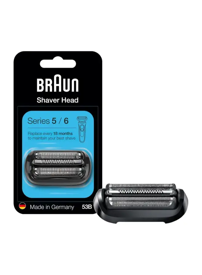 BRAUN Series 5, Cassette Electric Shaver Head Replacement, Series 5 And 6 Shaver Metal / Black