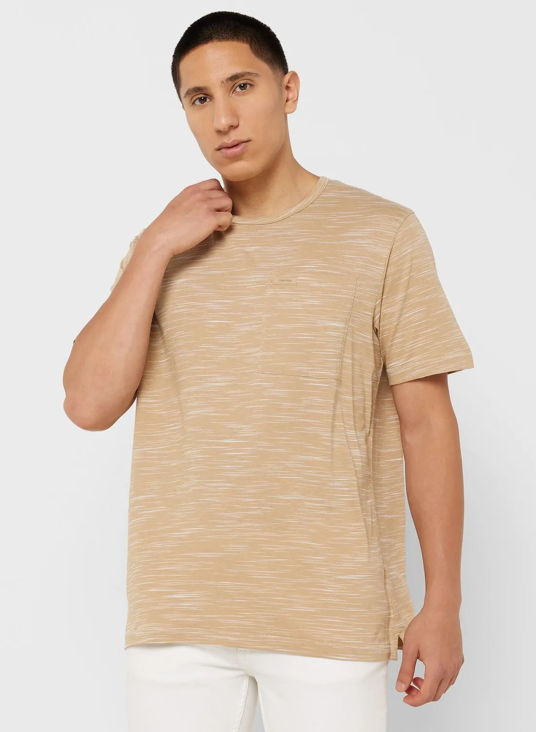 CALVIN KLEIN Space Dye Pocket T-Shirt