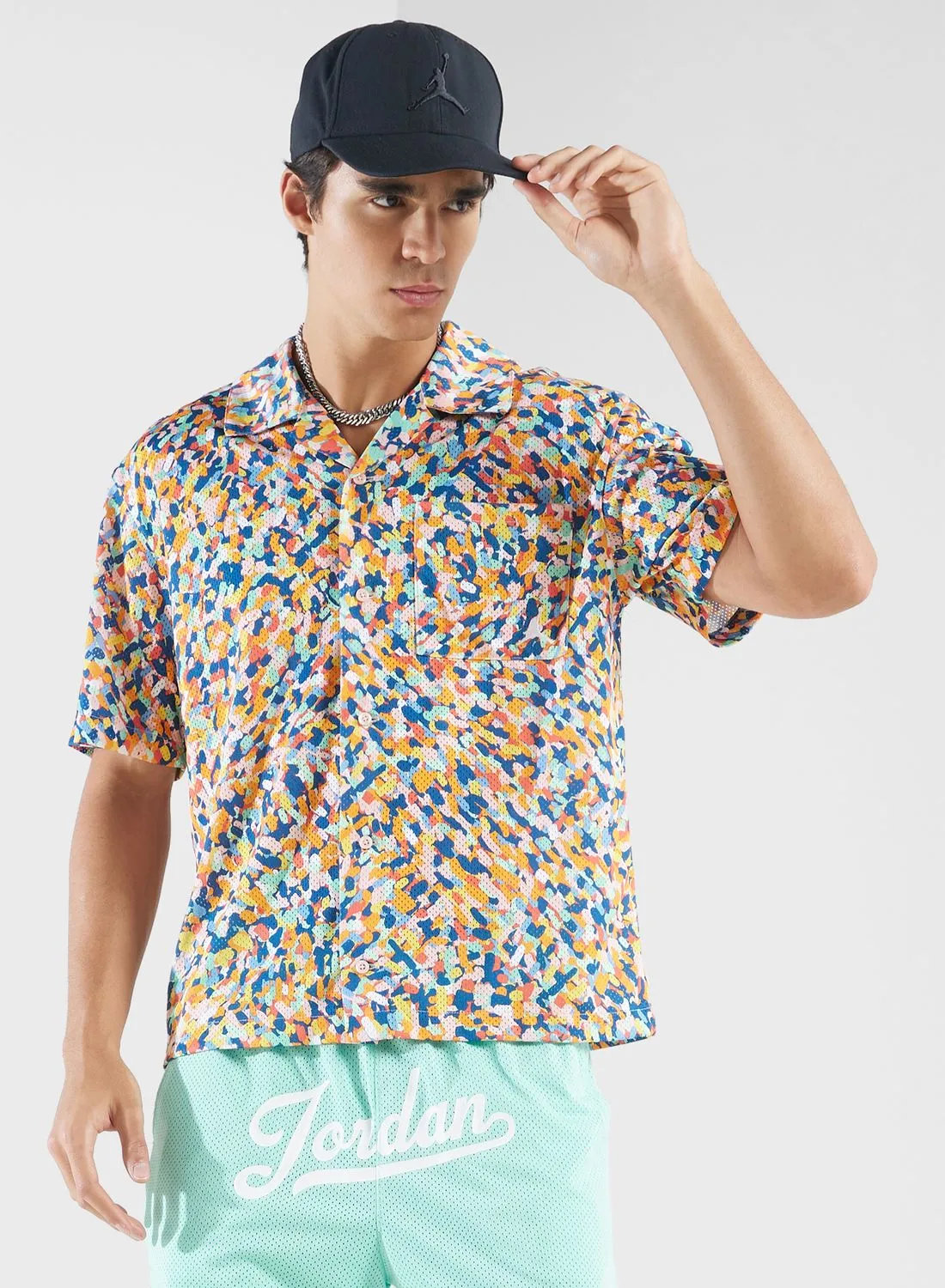 JORDAN Jordan Essential Poolside All Over Printed Shirt