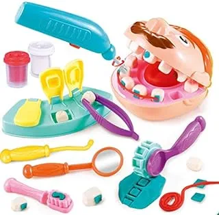 perfect kraft Kids Little Dentist Play Dough Set Toy Doctor Drill and Fill Playset Playdough Toy Set