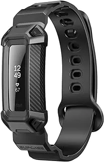 SUPCASE [سلسلة Unicorn Beetle Pro] أساور مع حافظة مصممة لسوار Fitbit Alta HR، حافظة سوار معصم بديلة واقية مع حزام لـ Fitbit Alta HR/Fitbit Alta - أسود