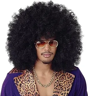 California Costumes Men's Super Jumbo Afro Wig, Black, One size