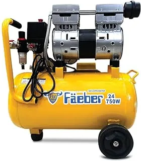 Faeber - Corded Electric Air Compressor Silent/Oil Free 24L