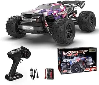 Mytoys Fast Speed 50km/h 1/16 Full Proportional Remote Control Toy Off-Road Car 4 Wheel Drive RC Truck RTR (Purple)