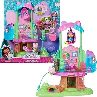 Gabby’s Dollhouse, Transforming Garden Treehouse Playset with Lights, 2 Figures, 5 Accessories, 1 Delivery, 3 Furniture, Kids’ Toys for Ages 3 and above