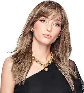 Raquel Welch INFLUENCER INSPO شعر مستعار طويل الطبقات أملس وأنيق من Hairuwear، متوسط ​​حجم القبعة، RL12/22SS Cappuccino