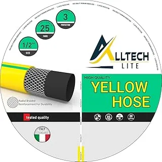 Alltech Garden Hose Pipe Weather Resistant & Italian Standard Flexible 1/2