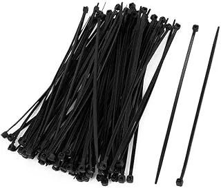 Nanlaohu 100PCS Nylon Cable Ties 150x2mm Cable Ties Self-Locking Nylon Small Zip Ties