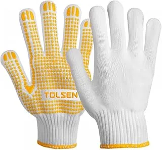 (12 Pairs) TOLSEN Garden Gloves | Knitted Wrist | Size 10/XL | Polyester/Cotton